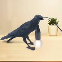 Stolna svjetiljka za ptice, zidna vrana od smole, noćni ormarić