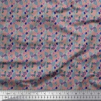 Soimoi Rayon tkanina lišća, cvjetni i leptir košulja tkanina za tisak uz dvorište široko