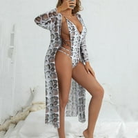 Ženski trendi bikini za čišćenje zmija tiskanje dvodijelne kupaće kostime bikini ljetna plaža odjeća seksi kupaći