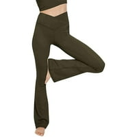 Wenini joga hlače za žene Ljetne solidne duge hlače Bohemske ležerne rastezljive joga gamaše fitness trčanje u