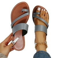 Jsaierl ravne sandale za žene casual ljetni isječak sandale s nožnim prstima udobno klizanje na sandalama trendi