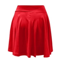 Pgeraug jesenske haljine za žene visoki struk solidna mini olovka suknja vitke kratke suknje haljine za žene crvene
