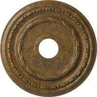 Stolarija od 7 do 7 8 do 5 8 do 1 4do Dublinskog stropnog medaljona, ručno oslikana u trljanoj bronci