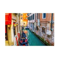 Ben Heine 'Venecijanski kanal 14' platna umjetnost