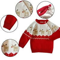 Dječji Božićni džemperi za malu djecu od 2 do 7 godina, pamučni ružni džemper, pulover, božićna odjeća, zimski