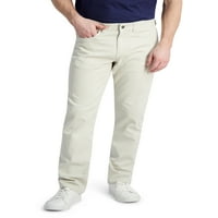 Muške hlače od rastezljivog kepera s džepovima i remenom