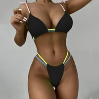 Ženska plivačka odijela set za kupaće kostime ispunjena ženski kupaći kostim grudnjak bikini ušivanje print plaža