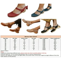 Sandale za ženske modele; Ležerne cipele sa zatvorenim prstima; sandale na petu s remenom za gležanj; podesive