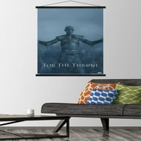 Zidni poster Game of Thrones-Night King u drvenom magnetskom okviru, 22.375 34