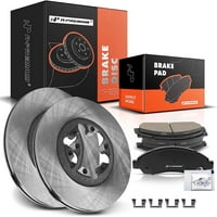 -Premium prednji odzračeni diskovni rotori + keramički jastučići kompatibilni s odabranim Chevrolet, GMC, ISUZU
