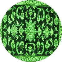 Tradicionalni perzijski tepisi za unutarnje prostore okruglog presjeka zelene boje, 3' Okrugli