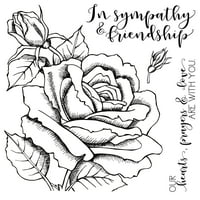 Prozirne marke od 9 9 - ruža simpatije i prijateljstva-velike i podebljane