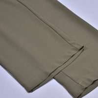 Teretne hlače za žene visoke povremene ležerne multi-džepove široke hlače s nogama Taktičke hlače za žene kave