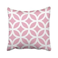 Winhome ukrasni ružičasti i bijeli krugovi uzorak bacanje jastuka jastuk jastuk pokrivač ukrasna veličina dvije