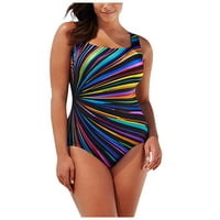 Ženski plus size kupaći kostim za plivanje kostim za kupaći kostim s podstavljenim kupaćim kostimima push up bikini