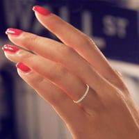 Nakit Rhinestone 5- Pink poklon Veličina vjenčanih prstenova Žene prsten nakita legura