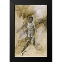 Martha Black uokvirena suvremena muzejska umjetnička gravura pod nazivom Afrički dječak