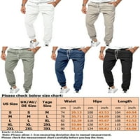 Muške hlače u donjem dijelu, teretne hlače s elastičnim strukom, obične Ležerne hlače, muške lagane hlače visokog