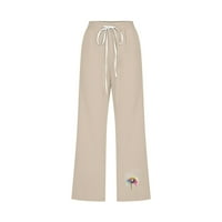 Ženske Capri hlače Aussie, Ležerne ljetne hlače od pamuka i lana, široke kapri hlače, lagane široke ošišane hlače