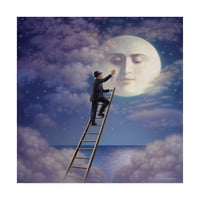 Zaštitni znak likovna umjetnost 'Čovjek s mjesecom' platno umjetnost Dan Craig
