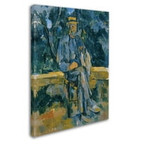 Portret platnene umjetnosti seljaka od zaštitnog znaka Cezanne