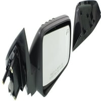Ogledalo kompatibilno s paketom iz 2008. godine, grijano na desnoj strani suvozača, obojeno u crno s teksturiranim