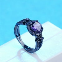 Zvijezda Planet prsten Kćer Modni izvrsni ljubičasti cirkon prsten za žene vjenčani prsten nakit pokloni široki