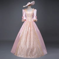 Ženska gotička Vintage Steampunk haljina Retro princeza dvorska haljina kratkih rukava