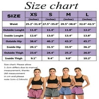 Ženske dvoslojne kratke hlače za trčanje, joga, vježbanje, sportske kratke hlače za trčanje s dupinima