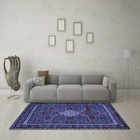 Tradicionalne prostirke za sobe u obliku pravokutnika u perzijskoj plavoj boji, 3' 5'