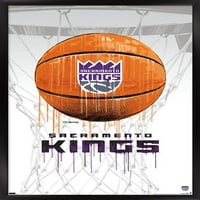 Zidni plakat Sacramento Kings-drip basketball, 14.725 22.375