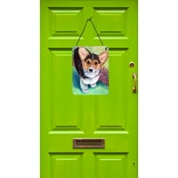 ~ 7368 ~ ispis za vješanje šteneta Pembroke Corgi na zid ili vrata, 12,16, Višebojni