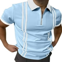 Muške polo majice kratkih rukava s kratkim rukavima, prugaste ljetne Ležerne majice za golf, vrhovi klasičnog