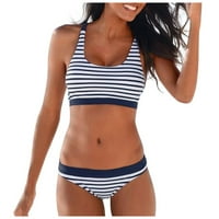 Ženski kupaći kostim bikini s ramena push up Bandeau set odjeće za plažu kupaći kostim s ramena mekani kupaći