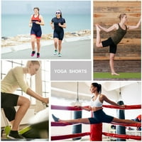 Ženske joge kratke hlače visoki struk za vježbanje biciklističkog trbuha Kontrola trčanja atletski džep