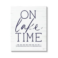 Stupell na jezeru vrijeme vodenih valova galerija pejzažnih slika omotano platno ispis zidne umjetnosti