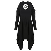 CLLIOS Ženske gotičke haljine plus veličine vintage renesansne haljine cosplay party srednjovjekovne haljine