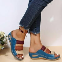 Ženske sandale za žene, Japanke Za žene, ženske Ležerne rimske papuče s platformom u boji, sandale za oblikovanje