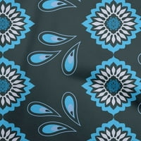 Jednobojna Georgette viskozna tkanina u tamnoplavoj boji Azijska ukrasna tkanina za šivanje tiskana zanatska tkanina