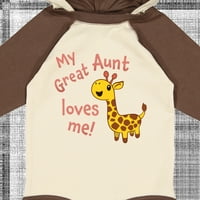 Divan bodi s dugim rukavima moja pra tetka me voli sladak je poklon žirafe za dječaka ili djevojčicu