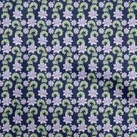 Oneoone pamučni poplin twill tamno smeđa tkanina cvjetni projekti dekor tkanina tiskana u dvorištu široko
