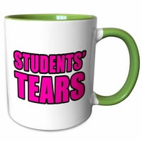 3Drose Studenti suze ružičaste boje - Dva tona zelena šalica, 11 unce