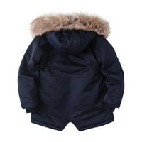Zgulane jakne za malu djecu, kapuljače za runo plišane jakne za djecu Zip up dugih rukava Hladna zaštita udobna