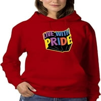Majica sa šarenim natpisom Za Žene-dizajn Majica s kapuljačom za žene Plus veličine