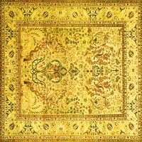 Tradicionalni perzijski tepisi u žutoj boji koji se mogu prati u perilici rublja, od 6 četvornih metara