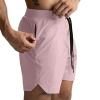 Muške casual sportske kratke hlače s elastičnim strukom, lagane teretne kratke hlače s džepovima s patentnim zatvaračem,
