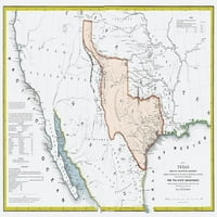 Tiskanje plakata Republike Teksas i susjednih zemalja od strane vojnog odjela SAD-a 20062