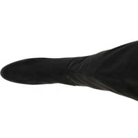 Ženska kolekcija A. M. ekstra široke čizme do koljena u Crnom antilopu A. M.