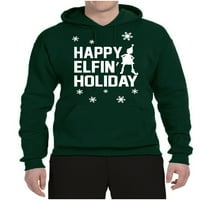 Divlji Bobbi, Sretan Praznik vilenjaka, ružni Božićni džemper, majica s kapuljačom, Zelena šuma, Mali