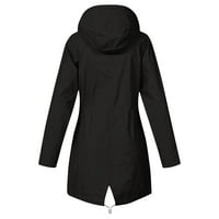 Rasprodaja ženskog kaputa i jakne u veličini Plus Plus Ženska ležerna jakna na otvorenom s kapuljačom otporna
